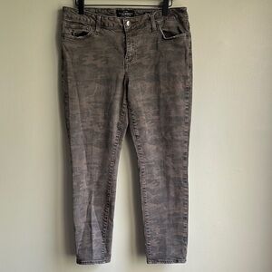 Lucky Brand Camo Ankle Cheville Lolita Skinny Faded Subtle Camo Print Size 10/30